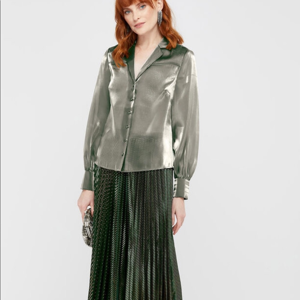 Monsoon organza shimmer blouse